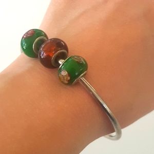 🌼 Garden Blooms Silver Bangle